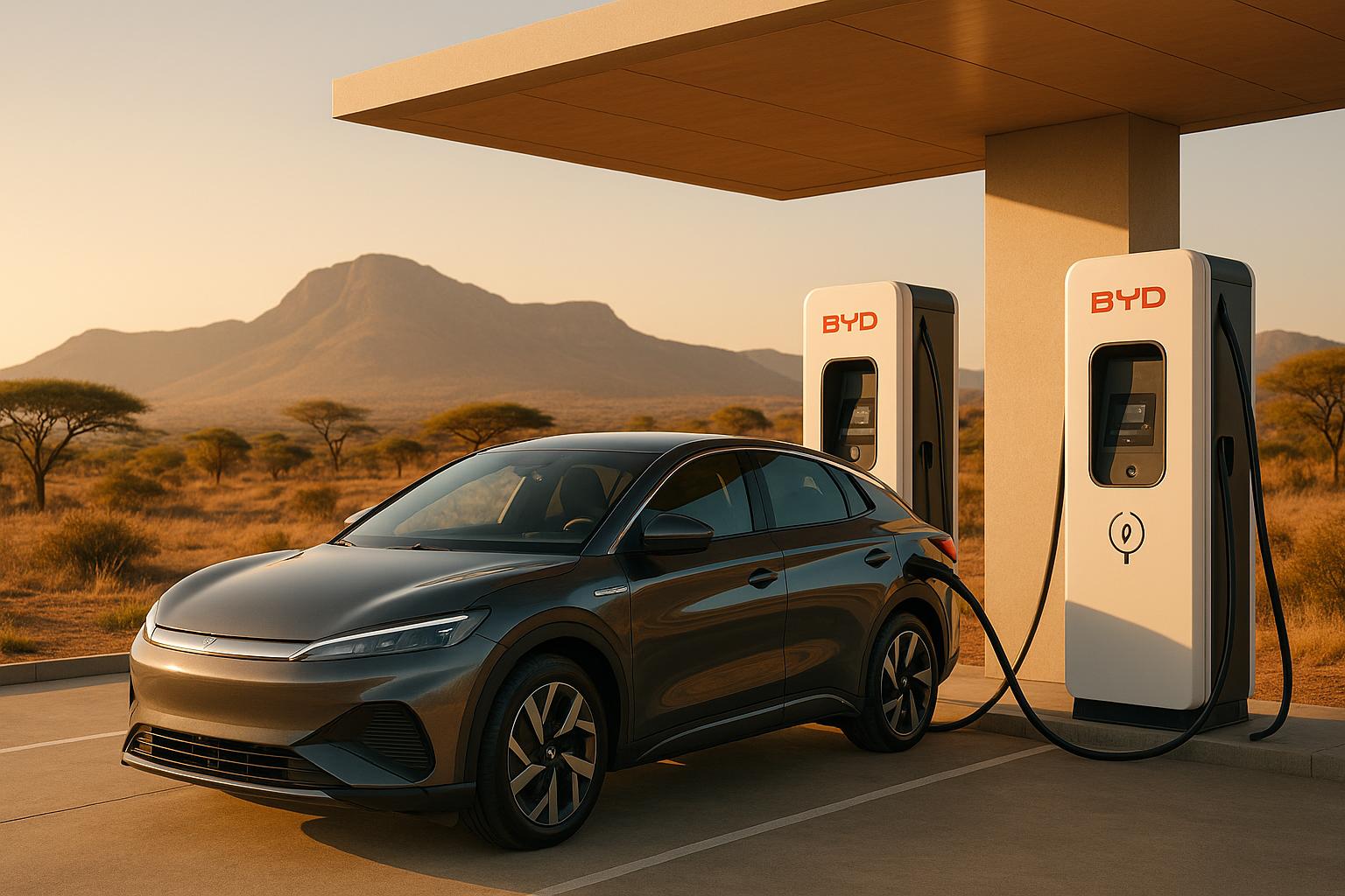 BYD announces plans for 300 EV charging stations in South Africa by 2026