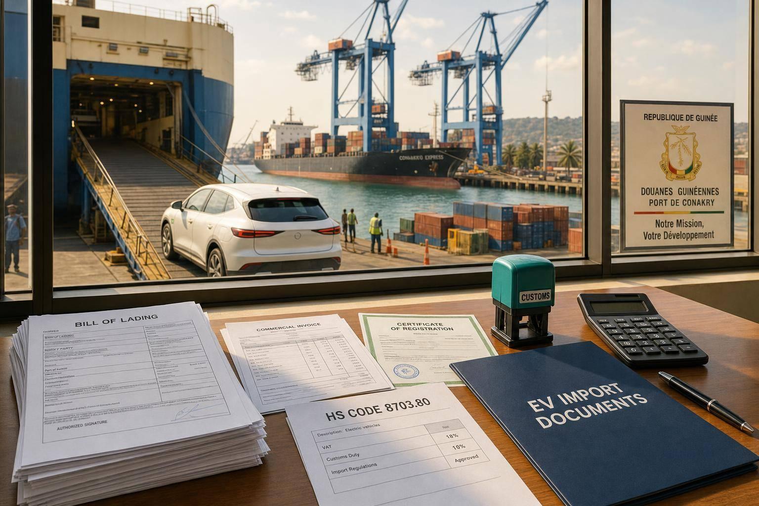 How to Import an Electric Car to Guinea in 2026: Costs, Customs & EV Import Rules