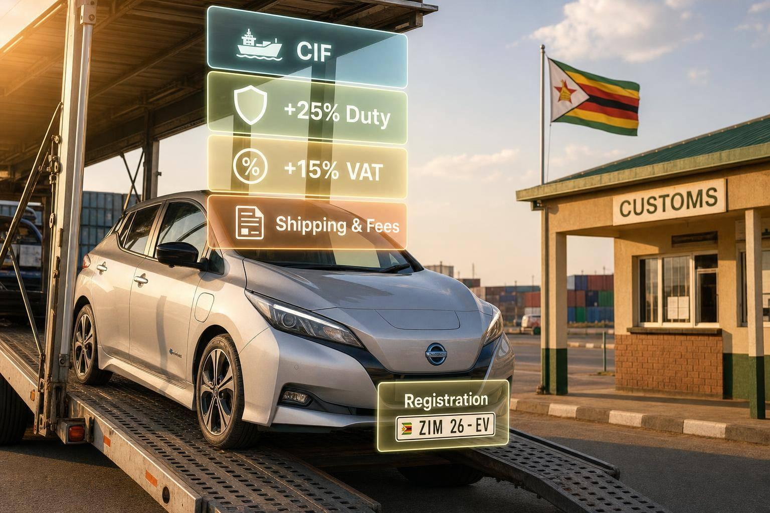 How to Import an Electric Car to Zimbabwe in 2026: Duties, Costs & Registration