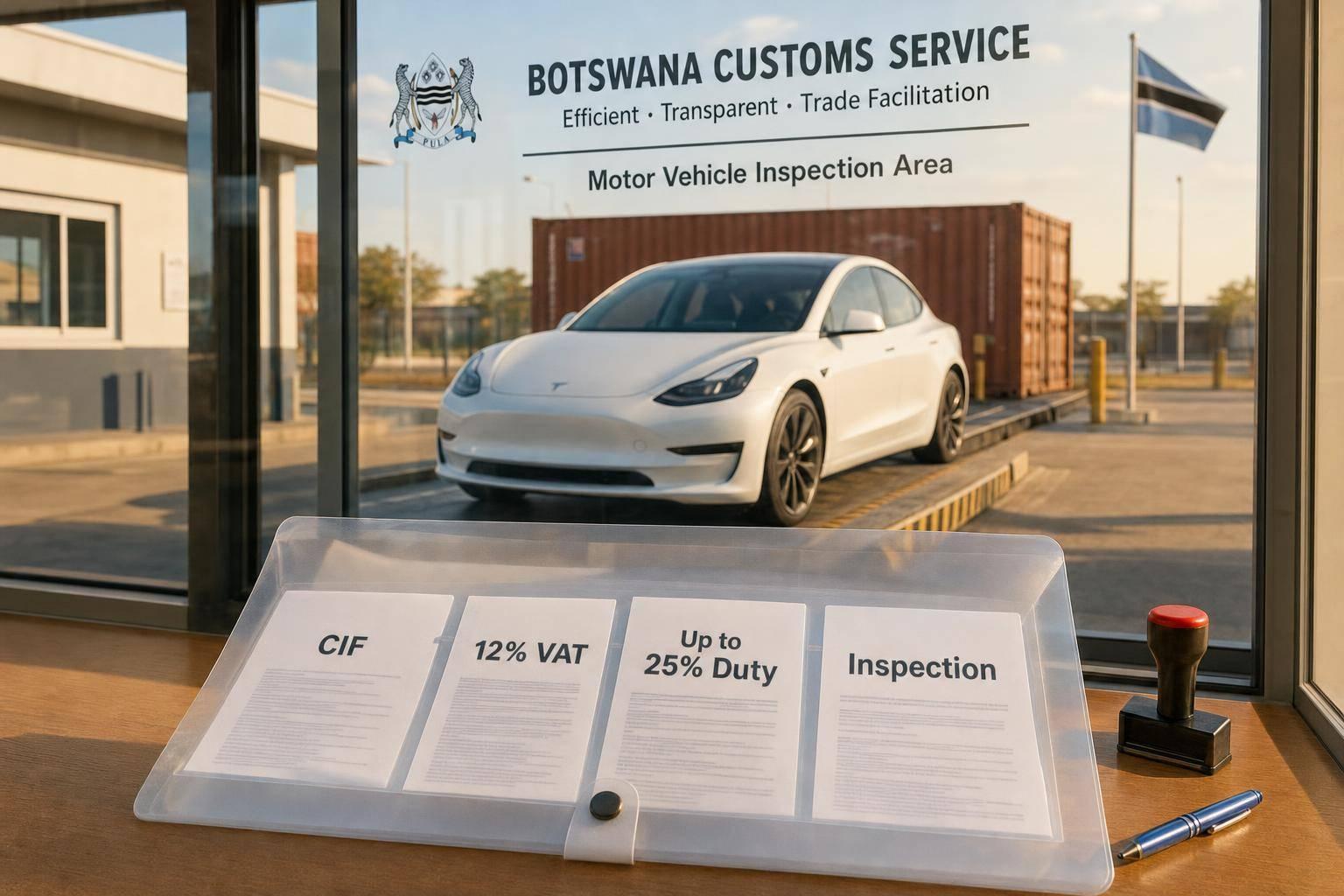How to Import an Electric Car to Botswana in 2026: EV Import Costs & Requirements