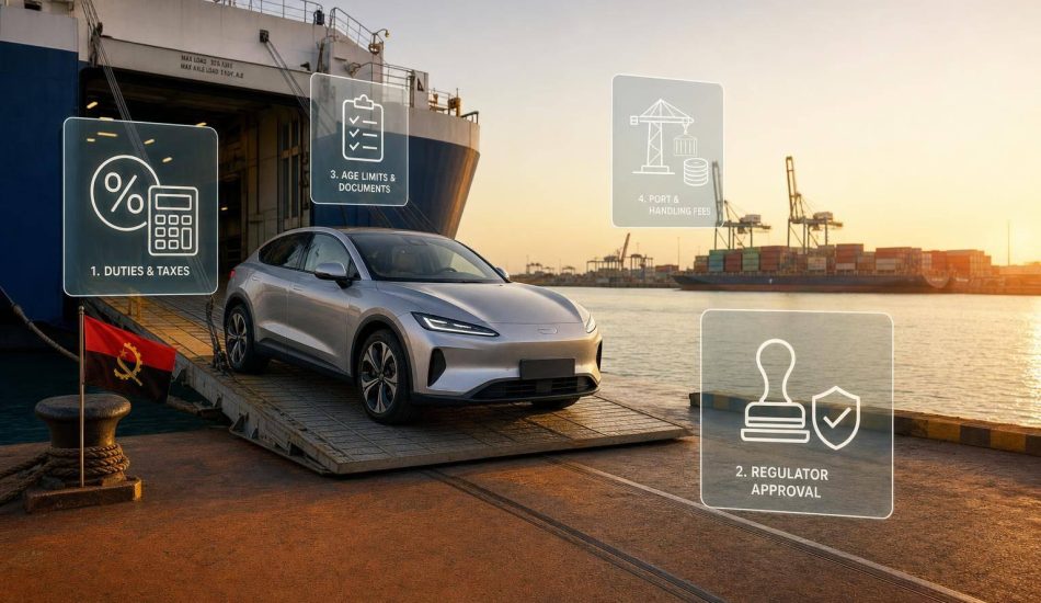 How to Import an Electric Car to Angola in 2026: Costs, Duties & Customs Guide