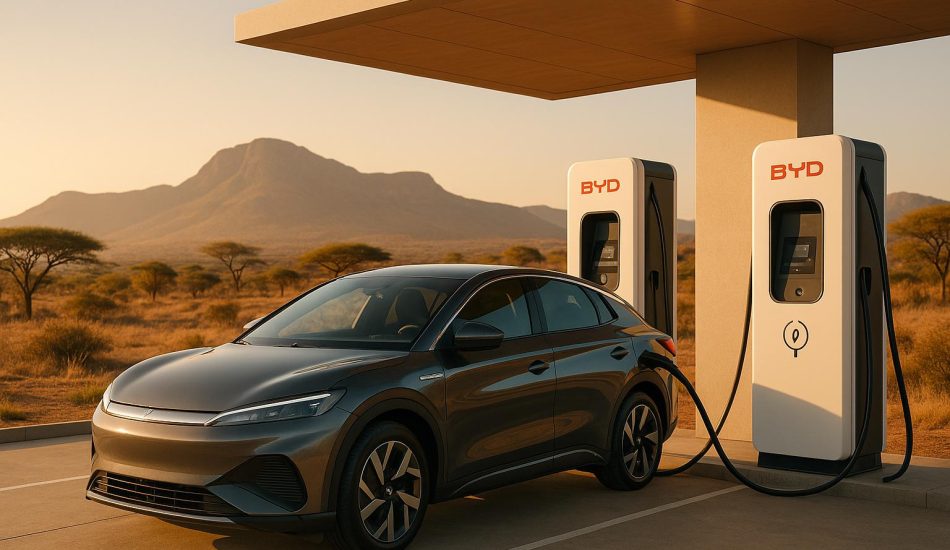 BYD announces plans for 300 EV charging stations in South Africa by 2026