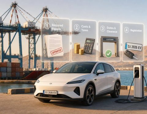 How to Import an Electric Car to Djibouti in 2026: Costs, Duties & Registration