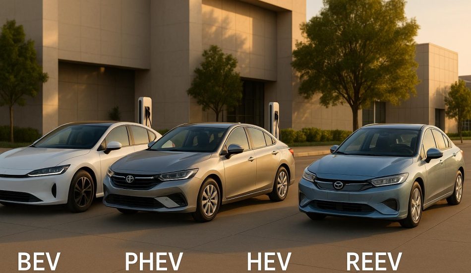 The 4 Types of Electric Cars Explained: BEV, PHEV, HEV & REEV (2025 Update)