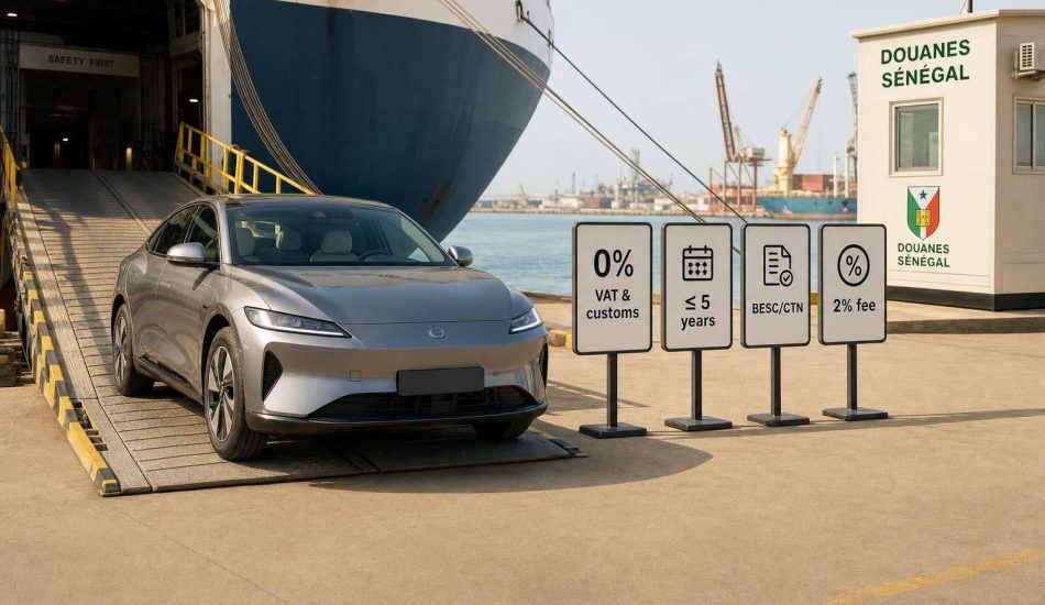 How to Import an Electric Car to Senegal in 2026: EV Import Costs & Requirements