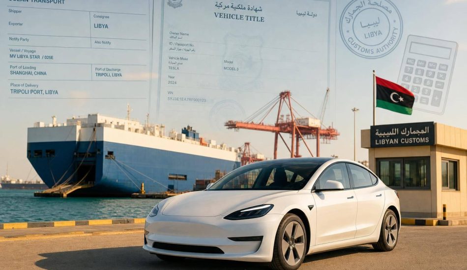 How to Import an Electric Car to Libya in 2026: Costs, Duties & Import Requirements