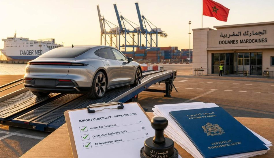 How to Import an Electric Car to Morocco in 2026: Duties, Costs & Registration