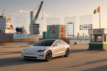 How to Import an Electric Car to Côte d’Ivoire in 2026: Costs, Customs & Registration
