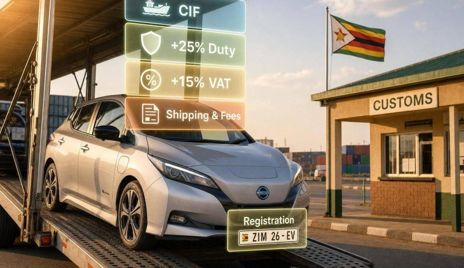 How to Import an Electric Car to Zimbabwe in 2026: Duties, Costs & Registration