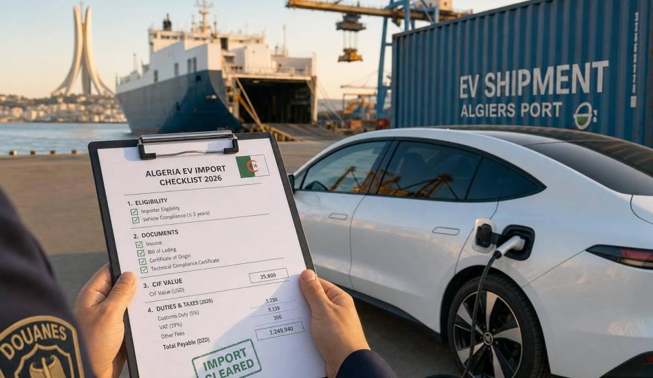 How to Import an Electric Car to Algeria in 2026: EV Import Rules, Costs & Duties